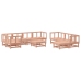 Juego de muebles de jardín 10 pzas madera maciza abeto Douglas