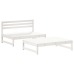 Juego de muebles de jardín 2 piezas madera maciza pino blanco