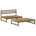 Juego de muebles de jardín 2 pzas madera de pino impregnada