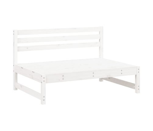 Juego de muebles de jardín 6 piezas madera maciza pino blanco