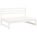 Juego de muebles de jardín 6 piezas madera maciza pino blanco