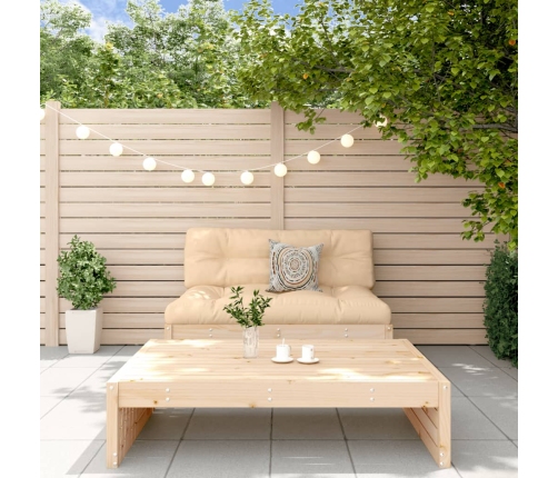 Juego de muebles de jardín 2 piezas madera maciza de pino