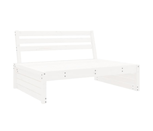 Juego de muebles de jardín 2 piezas madera maciza pino blanco
