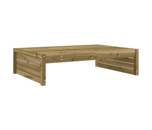 Juego de sofás de jardín 5 piezas madera de pino impregnada
