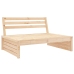 Juego de muebles de jardín 6 piezas madera maciza de pino