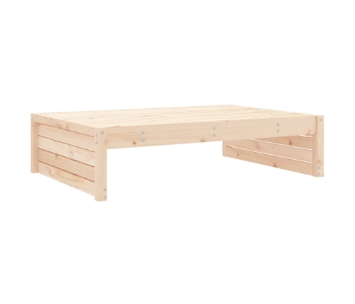 Juego de muebles de jardín 6 piezas madera maciza de pino
