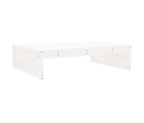 Juego de muebles de jardín 6 piezas madera maciza pino blanco