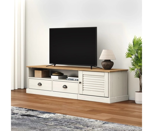 Mueble para TV VIGO madera maciza de pino blanco 156x40x40 cm