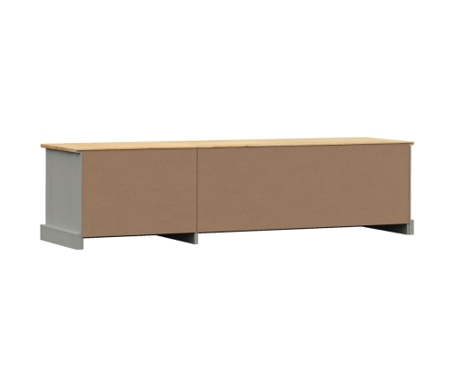 Mueble para TV VIGO madera maciza de pino gris 156x40x40 cm