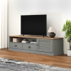 Mueble para TV VIGO madera maciza de pino gris 156x40x40 cm