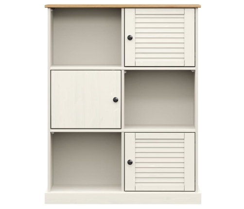 Librería VIGO madera maciza de pino blanco 90x35x114,5 cm