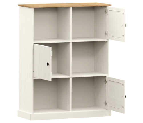 Librería VIGO madera maciza de pino blanco 90x35x114,5 cm