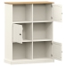 Librería VIGO madera maciza de pino blanco 90x35x114,5 cm