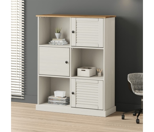 Librería VIGO madera maciza de pino blanco 90x35x114,5 cm