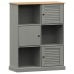 Librería VIGO madera maciza de pino gris 90x35x114,5 cm