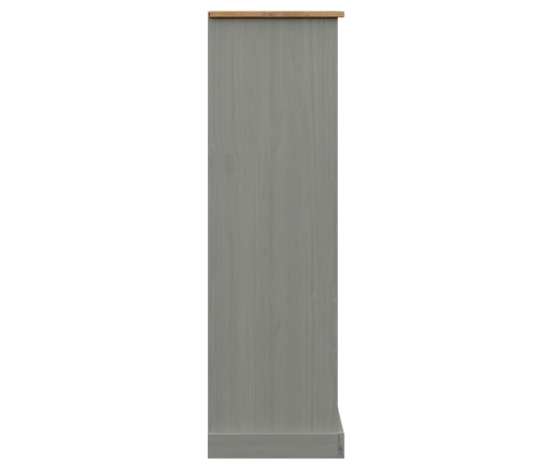 Librería VIGO madera maciza de pino gris 90x35x114,5 cm