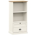 vidaXL Librería VIGO madera maciza de pino blanco 60x35x114,5 cm