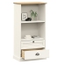 vidaXL Librería VIGO madera maciza de pino blanco 60x35x114,5 cm