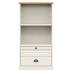 vidaXL Librería VIGO madera maciza de pino blanco 60x35x114,5 cm