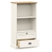 vidaXL Librería VIGO madera maciza de pino blanco 60x35x114,5 cm