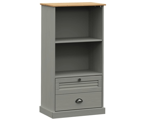 Librería VIGO madera maciza de pino gris 60x35x114,5 cm