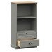 Librería VIGO madera maciza de pino gris 60x35x114,5 cm