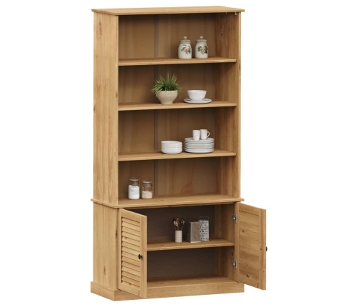 Librería VIGO madera maciza de pino 85x35x170 cm