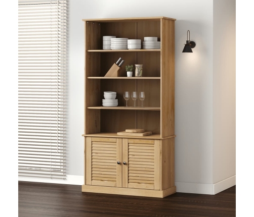 Librería VIGO madera maciza de pino 85x35x170 cm