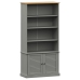 Librería VIGO madera maciza de pino gris 85x35x170 cm