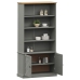 Librería VIGO madera maciza de pino gris 85x35x170 cm