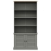 Librería VIGO madera maciza de pino gris 85x35x170 cm