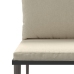 Set de muebles de jardín 5 pzas y cojines ratán sintético gris