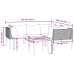 Set de muebles de jardín 5 pzas y cojines ratán sintético gris