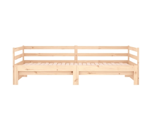 Sofá cama extraíble madera maciza de pino 2x(90x190) cm