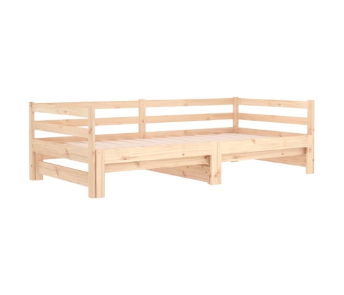 Sofá cama extraíble madera maciza de pino 2x(90x190) cm