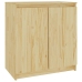 Armario auxiliar de madera maciza de pino 60x36x65 cm