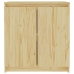 Armario auxiliar de madera maciza de pino 60x36x65 cm