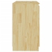 Armario auxiliar de madera maciza de pino 60x36x65 cm