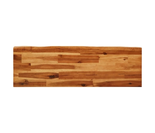 Juego de comedor con borde vivo 3 piezas madera maciza acacia