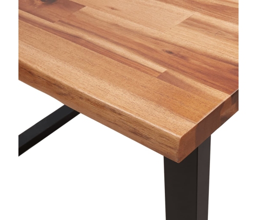 Juego de comedor con borde vivo 3 piezas madera maciza acacia