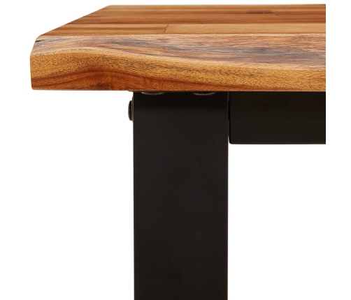 Juego de comedor con borde vivo 3 piezas madera maciza acacia