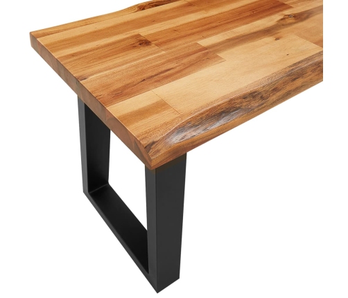 Juego de comedor con borde vivo 3 piezas madera maciza acacia