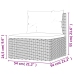 Set de muebles de jardín 6 pzas y cojines ratán sintético gris