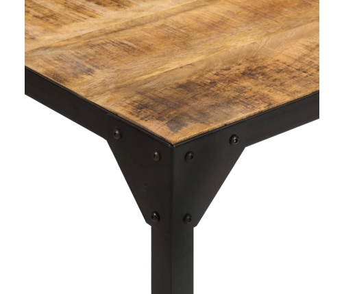 Mesa de comedor madera maciza de mango 110x110x76 cm