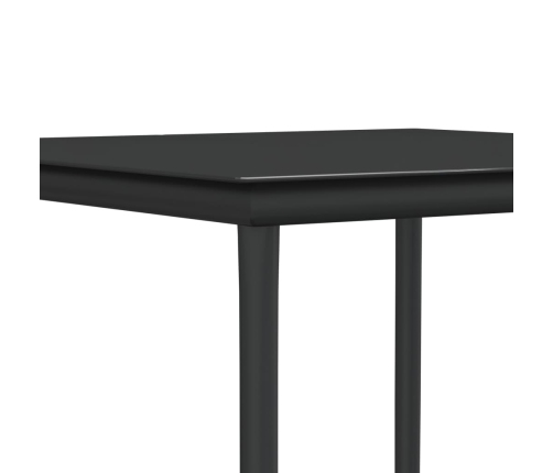 Juego comedor jardín 5 piezas y cojines ratán sintético y acero