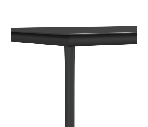 Juego comedor jardín 9 piezas y cojines ratán sintético y acero