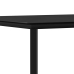 Juego de comedor para jardín 7 piezas acero y textilene negro