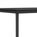 Set comedor jardín 5 pzas y cojines acero ratán sintético negro