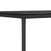 Set comedor jardín 7 pzas y cojines acero ratán sintético negro