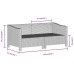Set de muebles de jardín 6 pzas y cojines ratán sintético gris